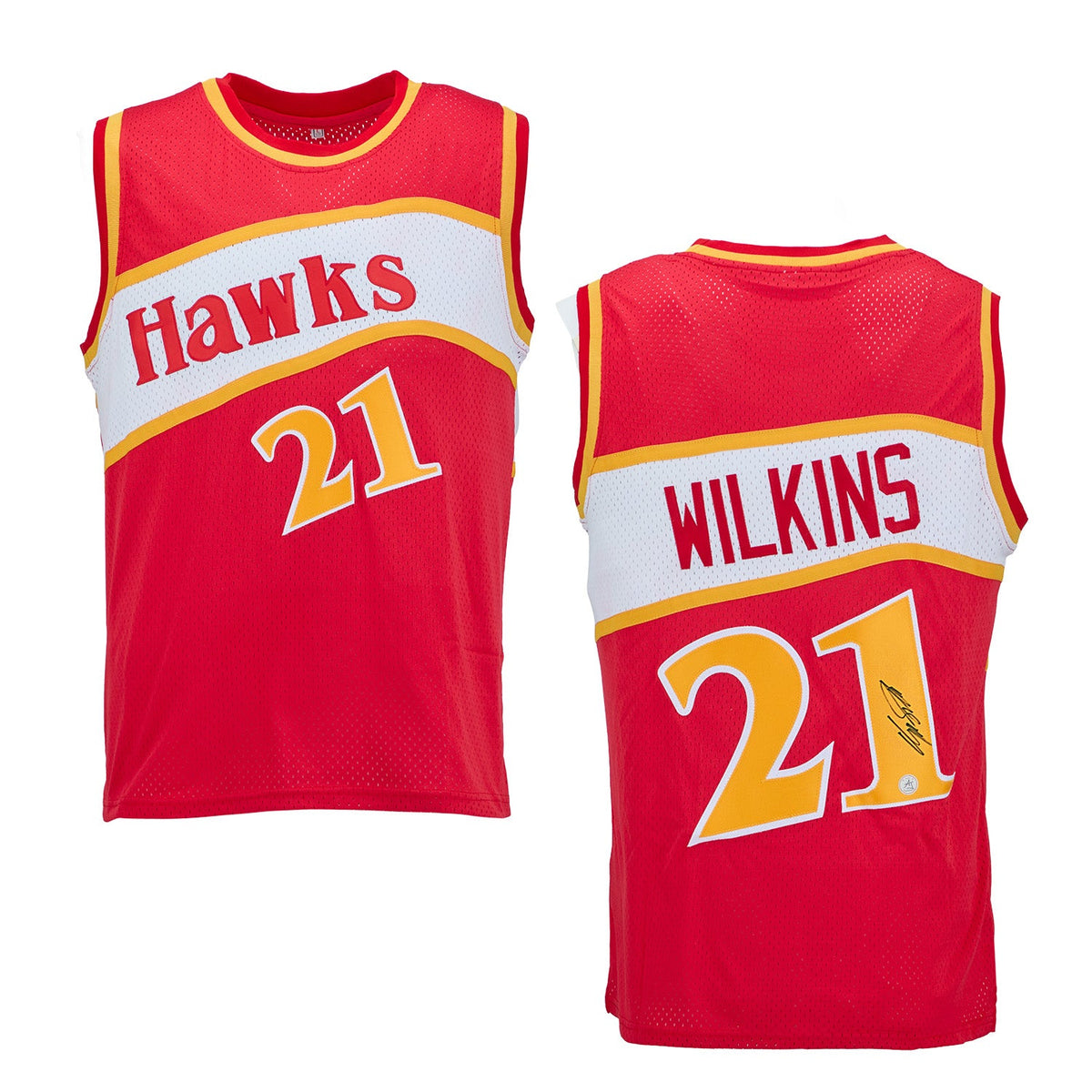 Dominique Wilkins Signed Atlanta Style Basketball Jersey product image 3, provided for visual reference and product detail