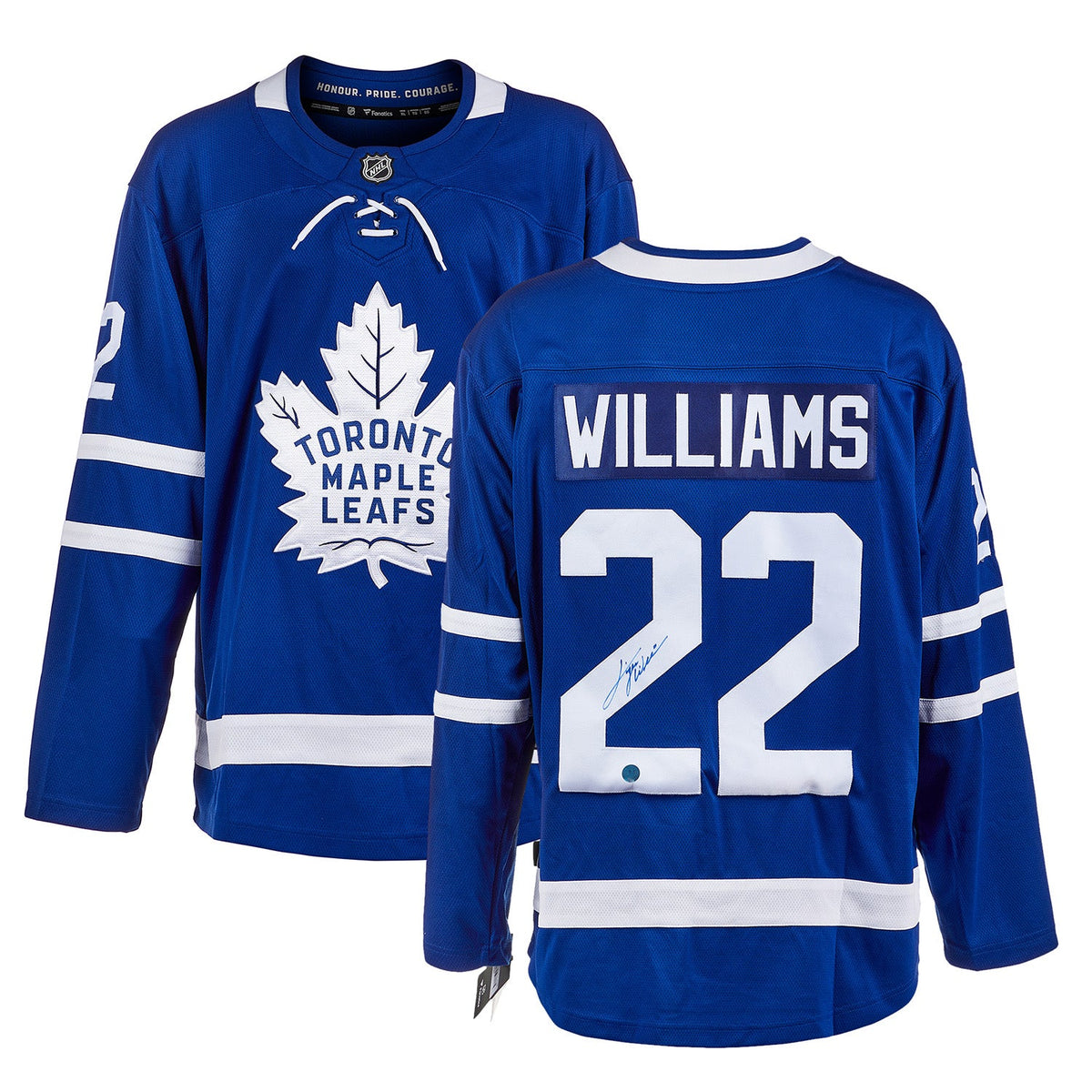 Tiger Williams Autographed Toronto Maple Leafs Fanatics Breakaway Jersey product image 3, provided for visual reference and