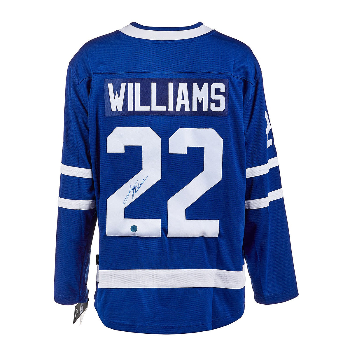 Tiger Williams Autographed Toronto Maple Leafs Fanatics Breakaway Jersey product image 1, provided for visual reference and