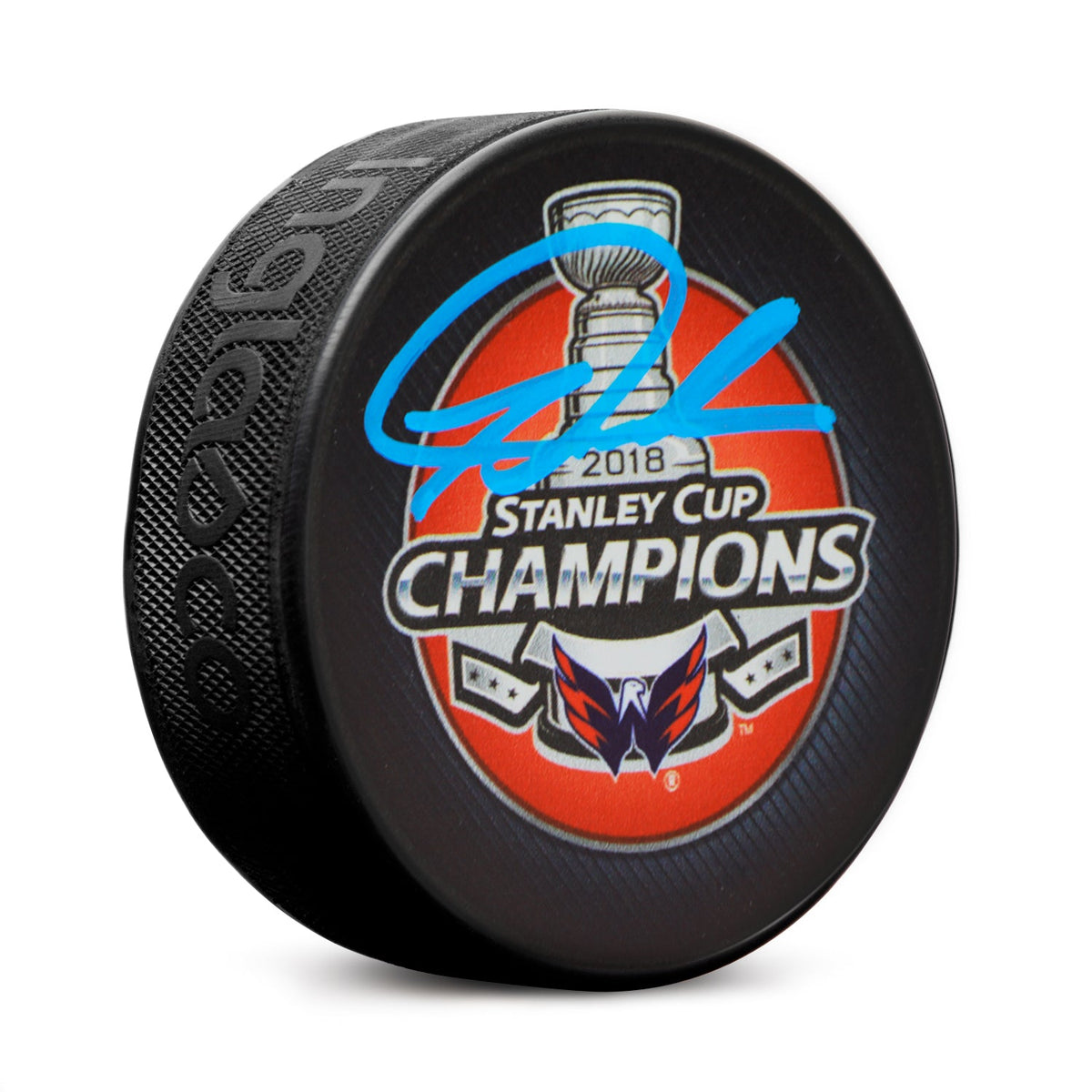 Tom Wilson Signed Washington Capitals 2018 Stanley Cup Puck product image 1, provided for visual reference and product