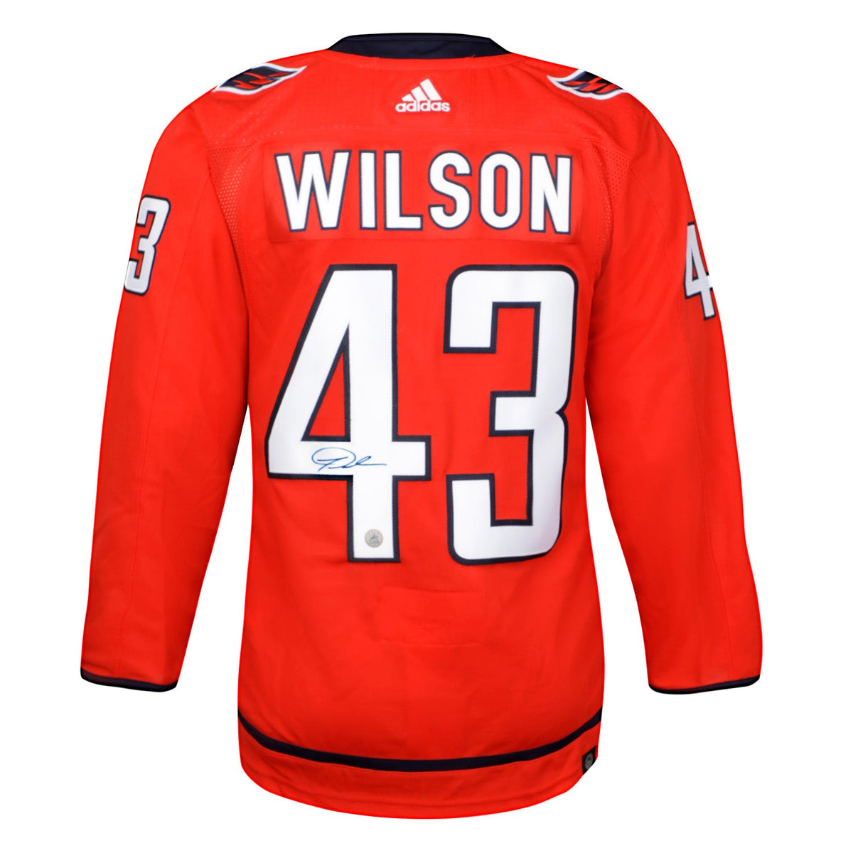 Tom Wilson Signed Washington Capitals 2018 Stanley Cup adidas Jersey product image 1, provided for visual reference and