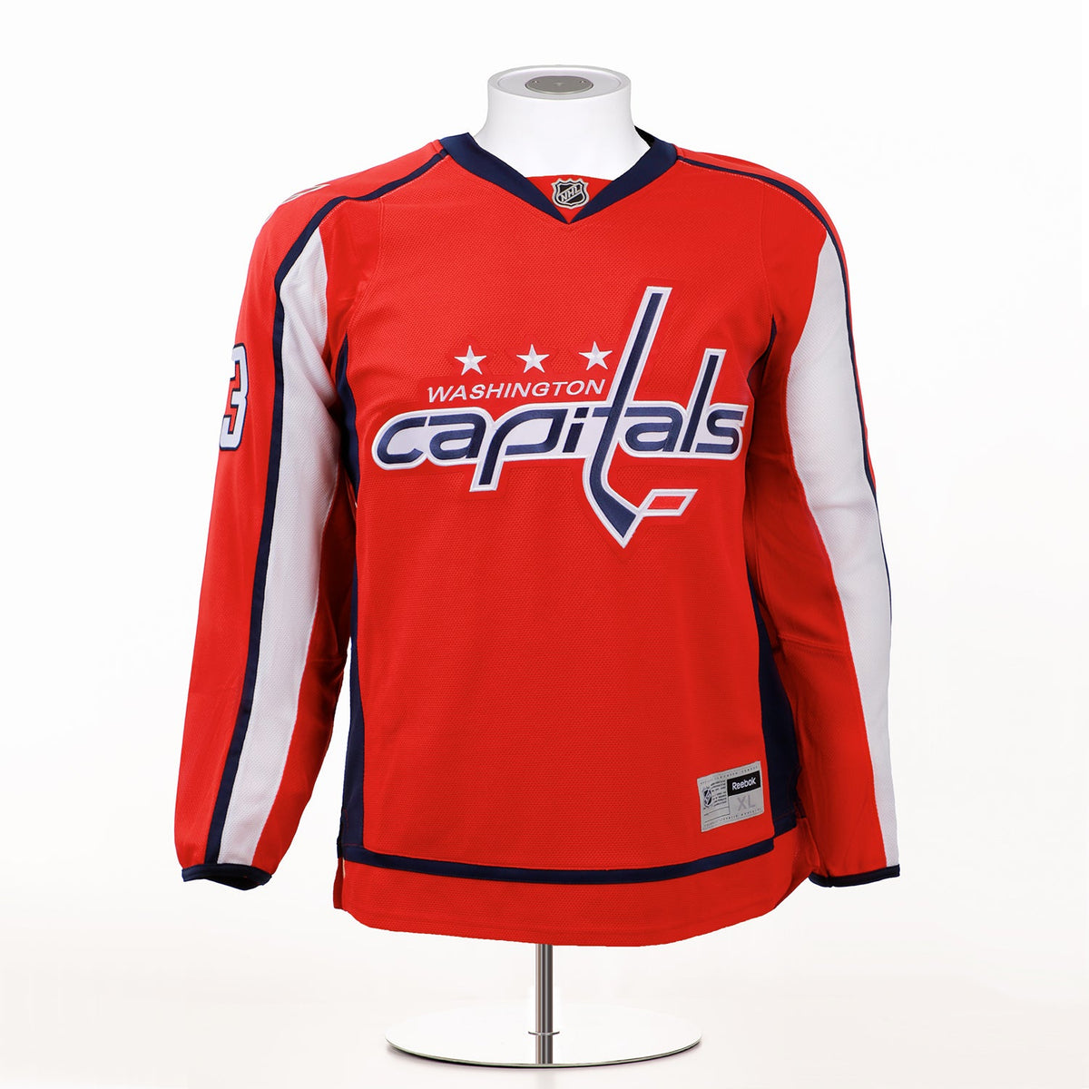 Tom Wilson Washington Capitals Signed & Dated 1st Goal Reebok Jersey #/43 product image 2, provided for visual reference and