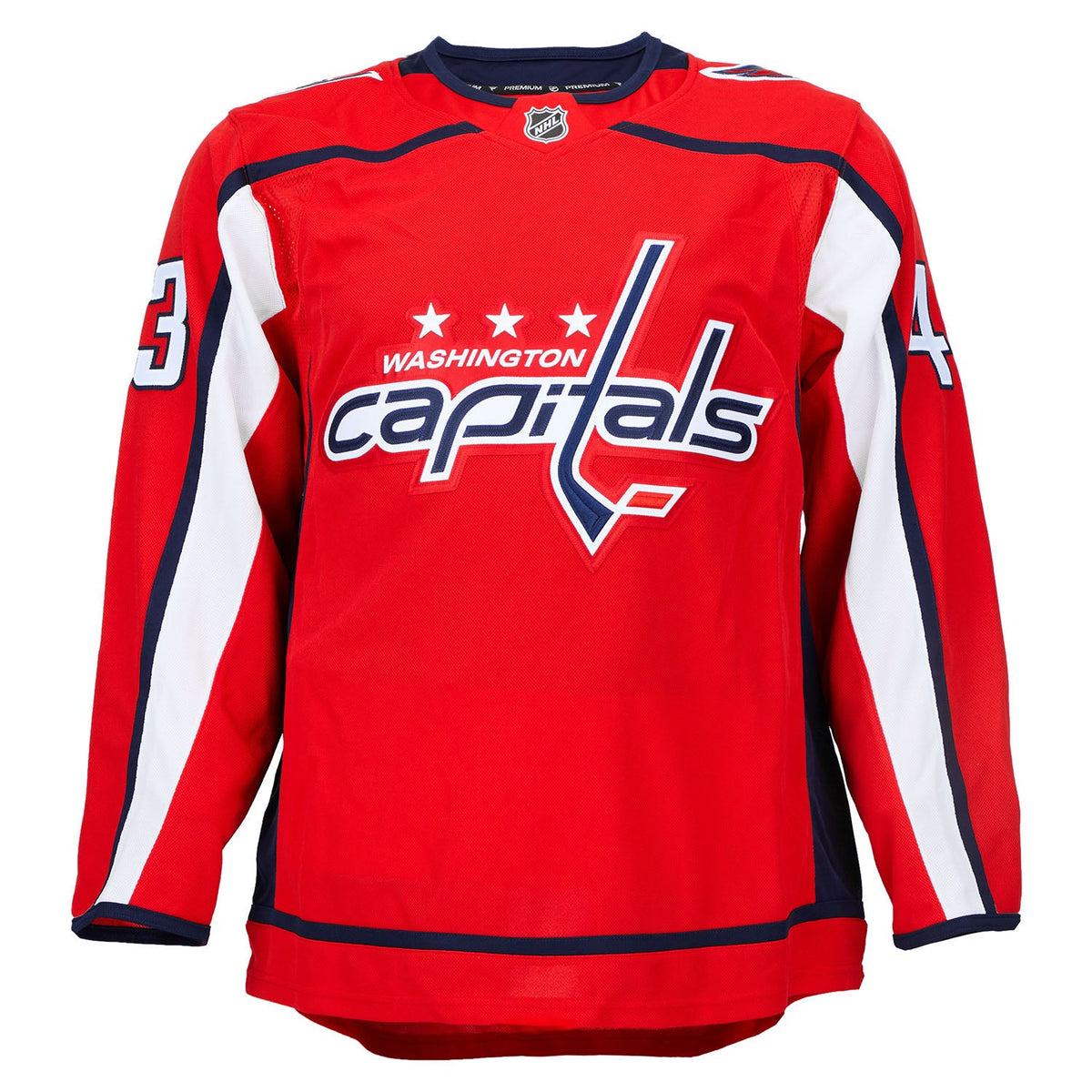 Tom Wilson Autographed Washington Capitals Fanatics Premium Jersey product image 2, provided for visual reference and