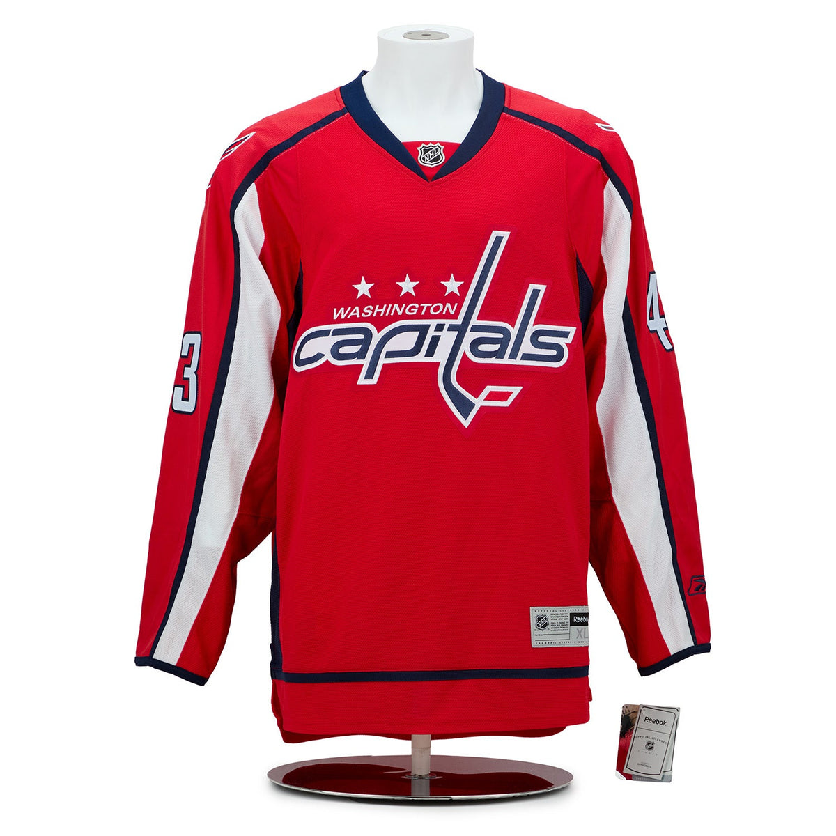 Tom Wilson Washington Capitals Signed & Dated 1st Goal Reebok Jersey #8/43 product image 2, provided for visual reference