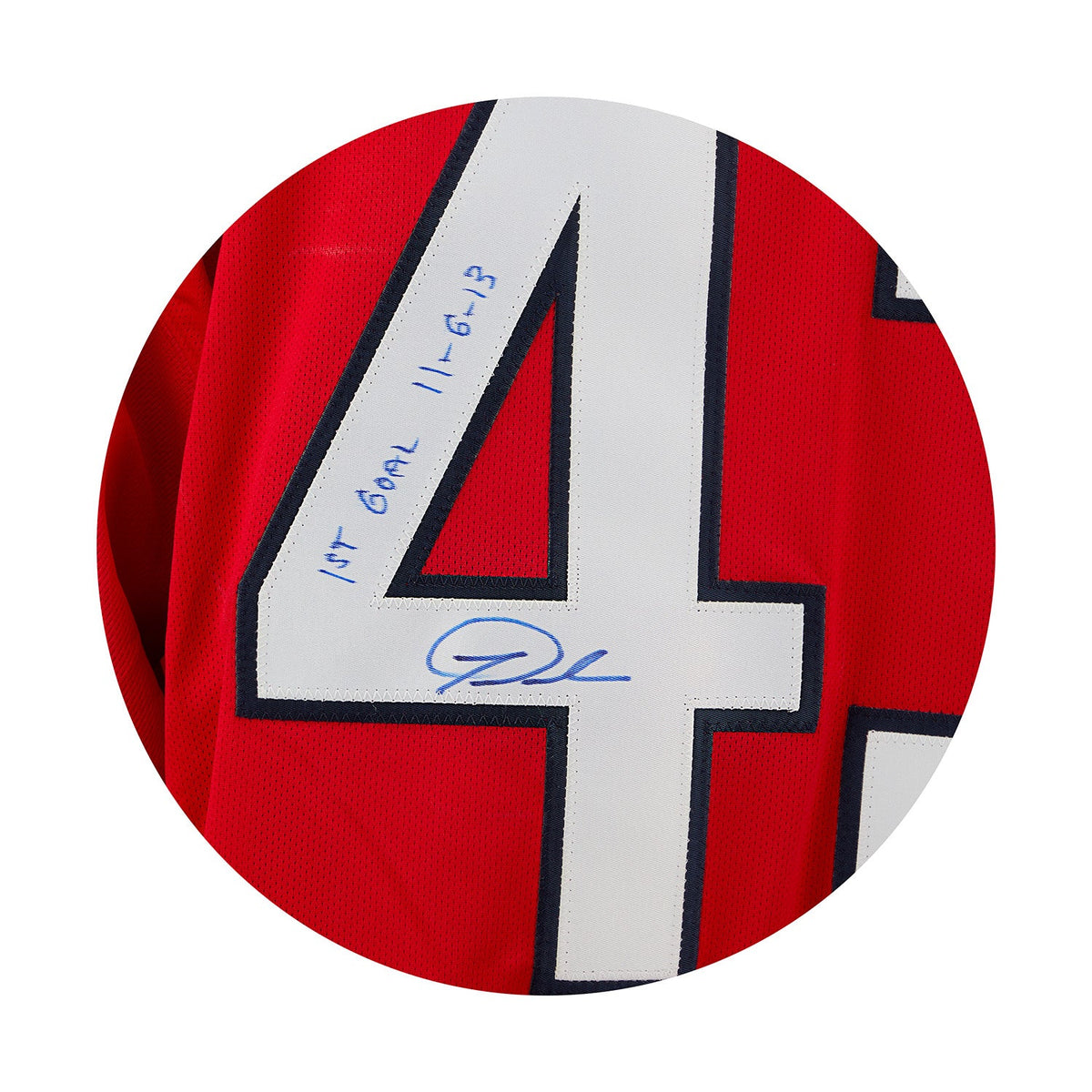 Tom Wilson Washington Capitals Signed & Dated 1st Goal Reebok Jersey #8/43 product image 3, provided for visual reference