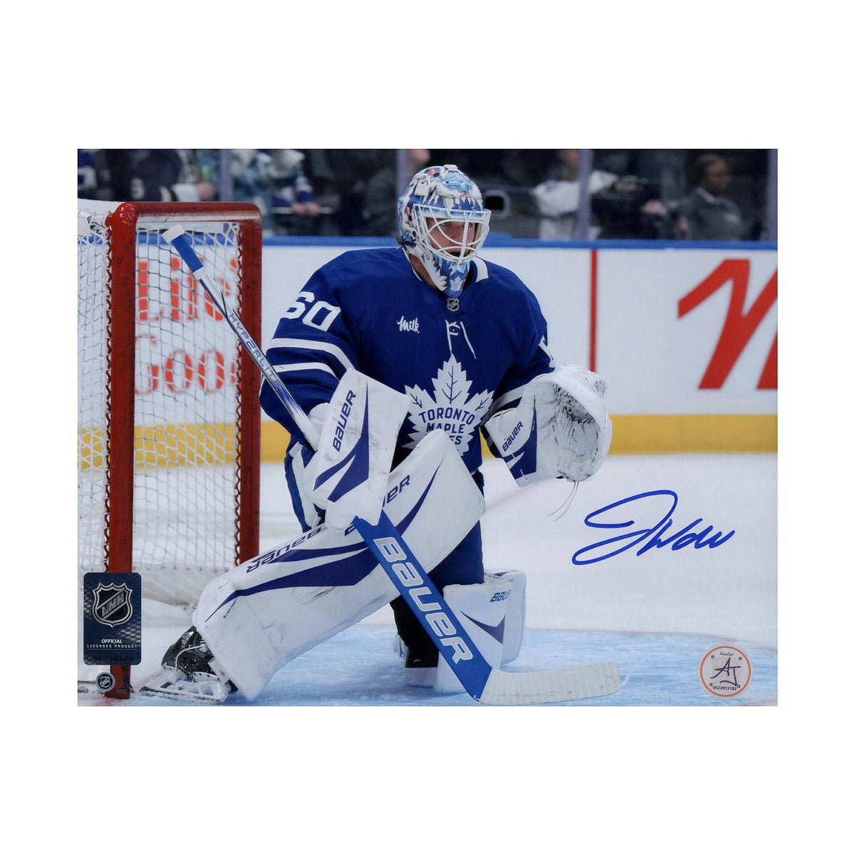 Joseph Woll Signed Toronto Maple Leafs Between The Pipes 8x10 Photo product image 1, provided for visual reference and