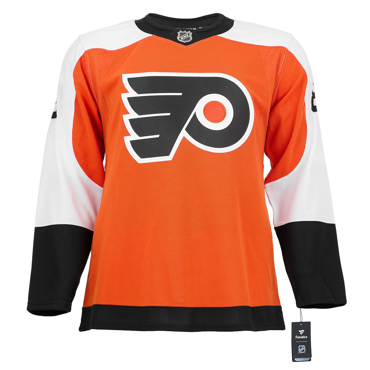 Cam York Autographed Philadelphia Flyers Fanatics Premium Jersey product image 2, provided for visual reference and product