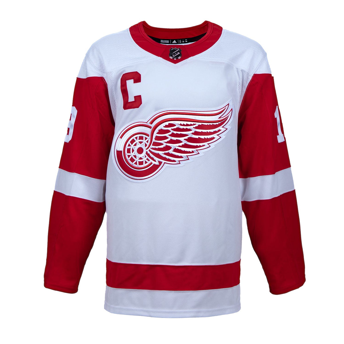 Steve Yzerman Signed Detroit Red Wings White adidas Jersey product image 2, provided for visual reference and product detail