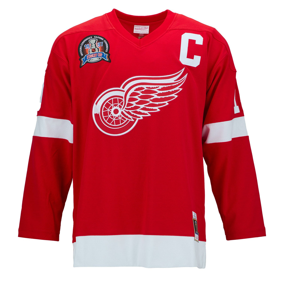 Steve Yzerman Signed Detroit Red Wings 1997 Stanley Cup Mitchell & Ness Jersey product image 2, provided for visual