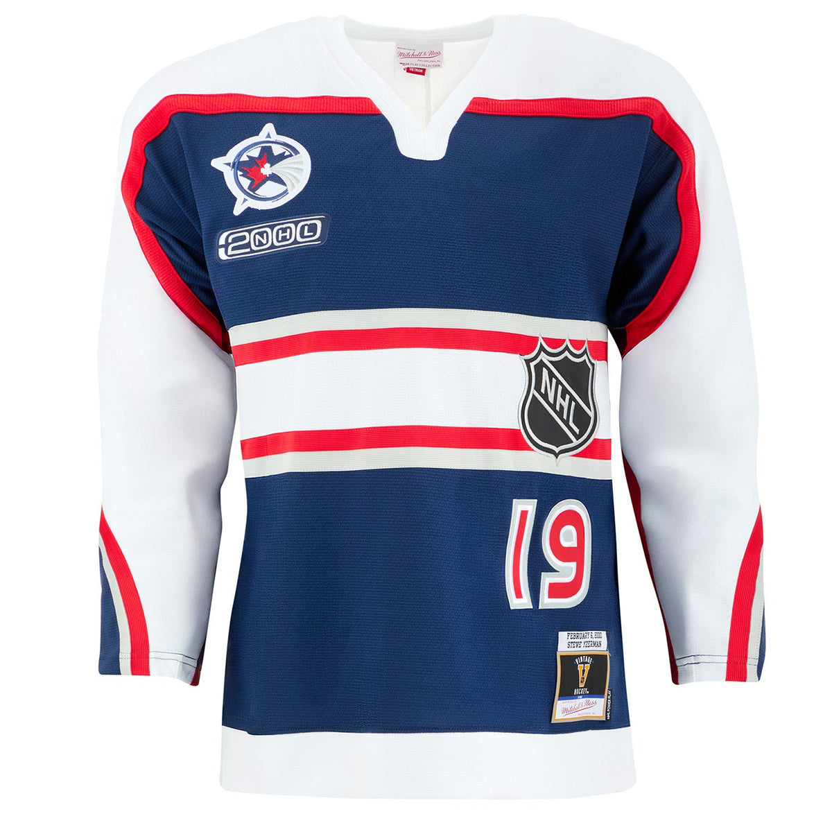 Steve Yzerman Signed 2000 All-Star Game Mitchell & Ness Throwback Jersey product image 2, provided for visual reference and