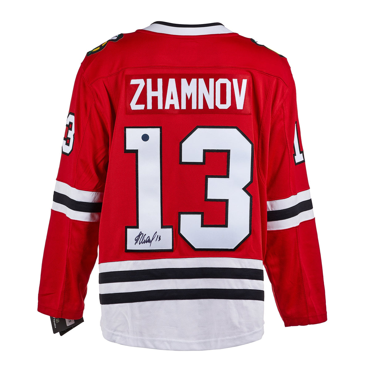 Alexei Zhamnov Autographed Chicago Blackhawks Fanatics Breakaway Jersey product image 1, provided for visual reference and