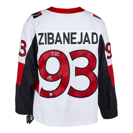Mika Zibanejad Signed & Dated 1st Game Ottawa Senators Fanatics Breakaway Jersey product image 1, provided for visual