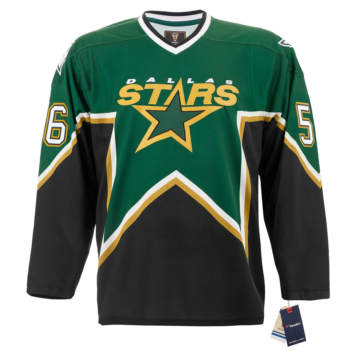 Sergei Zubov Autographed Dallas Stars Fanatics Throwback Jersey product image 2, provided for visual reference and product