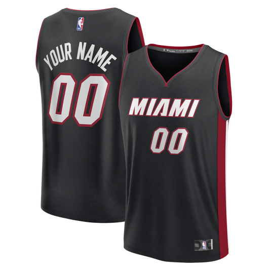 Men's Miami Heat Fanatics Black Fast Break Custom Jersey product image 1