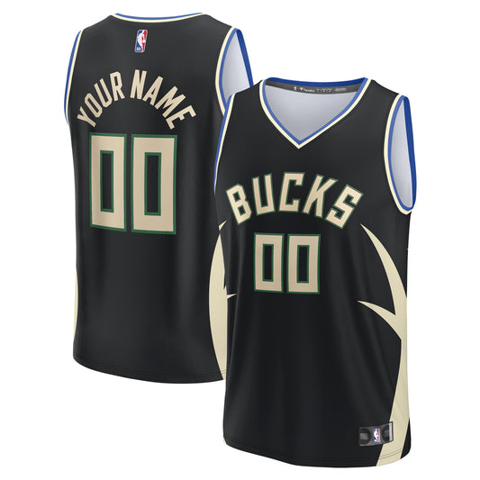 Men's Milwaukee Bucks Fanatics Black Custom Fast Break product image 1