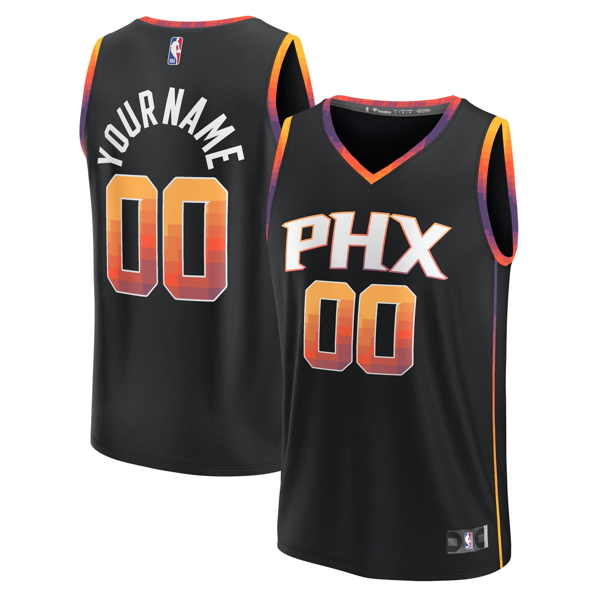 Men's Phoenix Suns Fanatics Black Fast Break Custom Replica product image 1