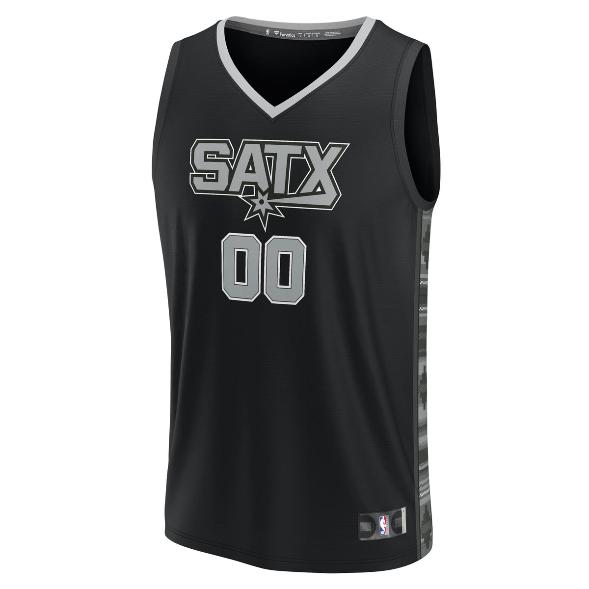 Men's San Antonio Spurs Fanatics Black Fast Break Custom product image 3