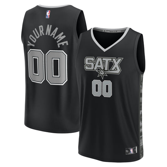 Men's San Antonio Spurs Fanatics Black Fast Break Custom product image 1