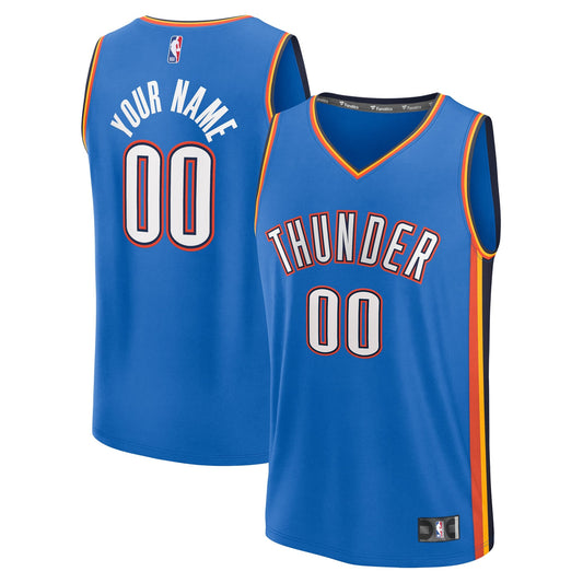 Men's Oklahoma City Thunder Fanatics Blue Fast Break Custom product image 1