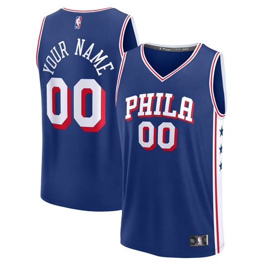 Men's Philadelphia 76ers Fanatics Blue Fast Break Custom product image 1