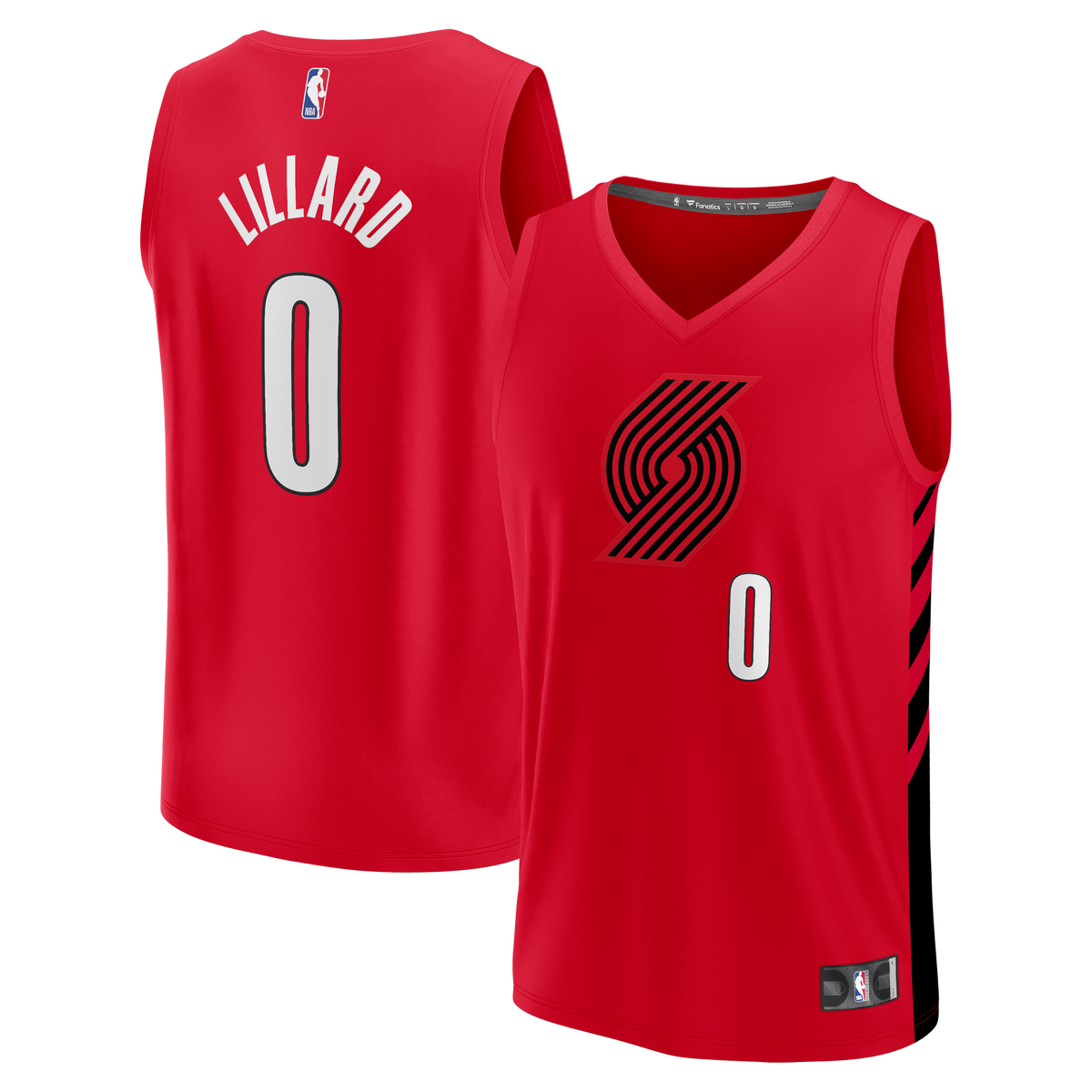 Men's Portland Trail Blazers Damian Lillard Fanatics Red product image 2