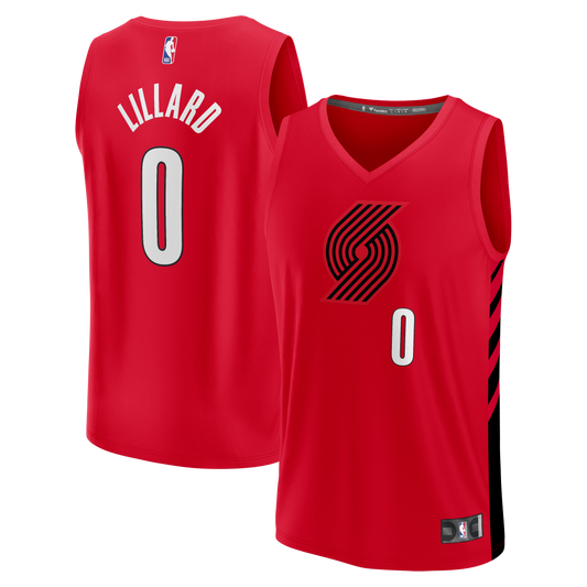 Men's Portland Trail Blazers Damian Lillard Fanatics Red product image 1