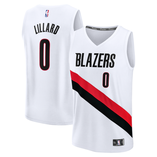 Men's Portland Trail Blazers Damian Lillard Fanatics White product image 1