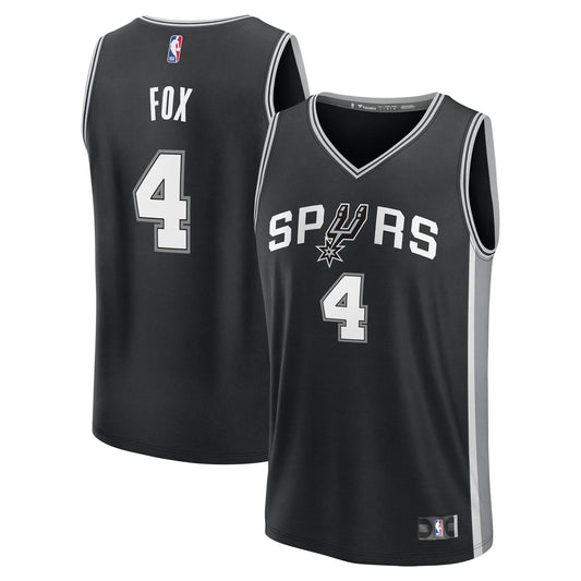Men's San Antonio Spurs De'Aaron Fox Fanatics Black Fast product image 1