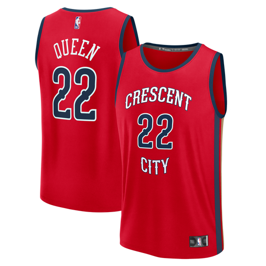 Men's New Orleans Pelicans Derik Queen Fanatics Red Fast product image 1