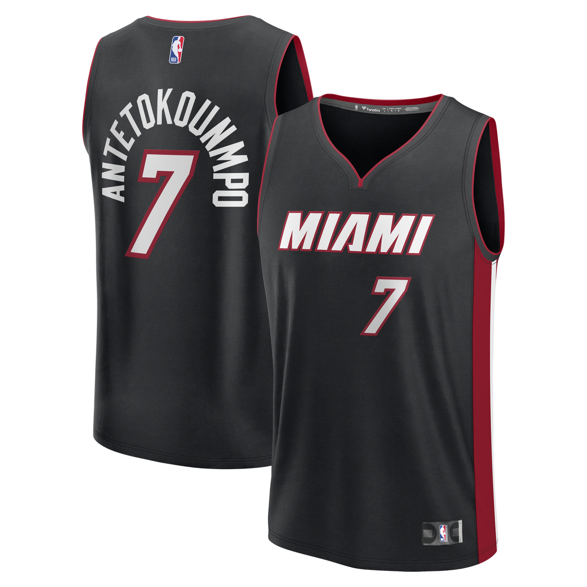 Men's Miami Heat Giannis Antetokounmpo Fanatics Black Fast product image 1