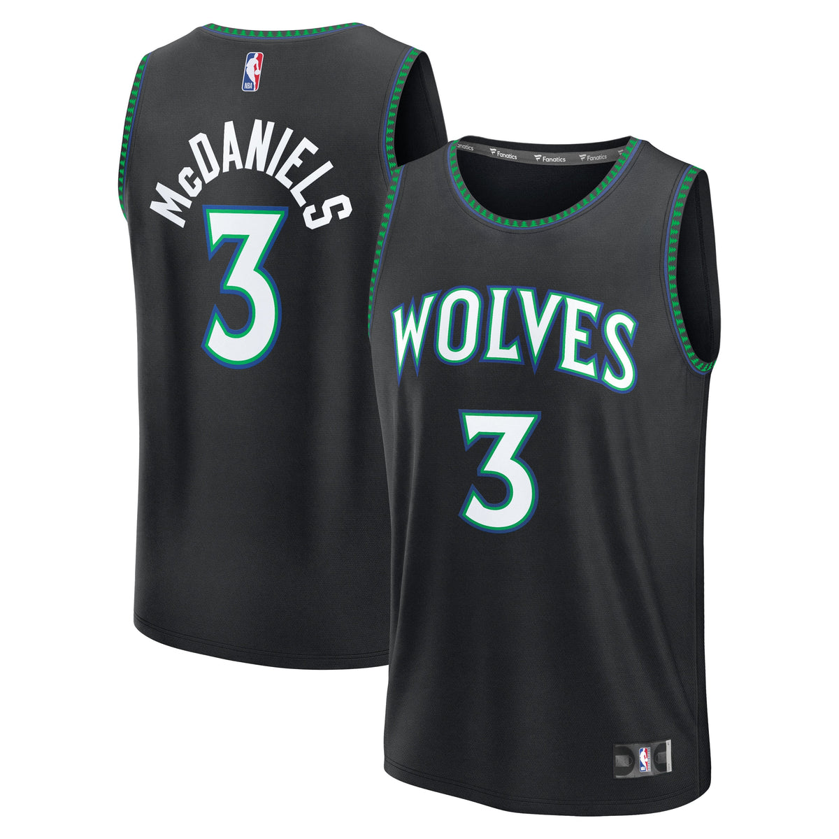 Men's Minnesota Timberwolves Jaden McDaniels Fanatics Black product image 2