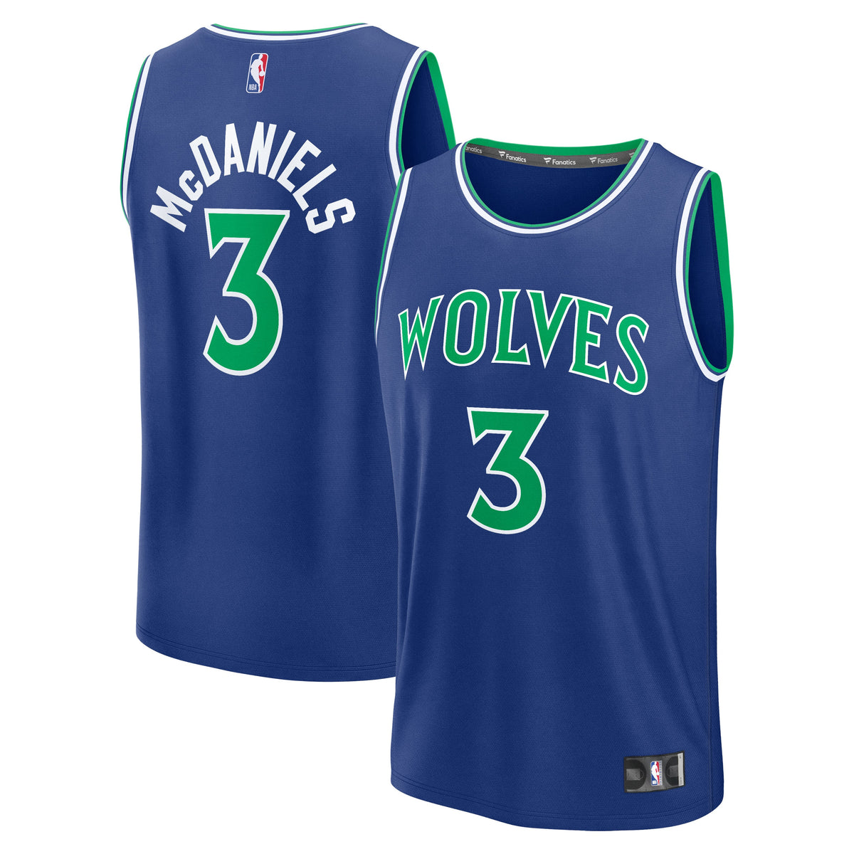 Men's Minnesota Timberwolves Jaden McDaniels Fanatics Blue product image 1