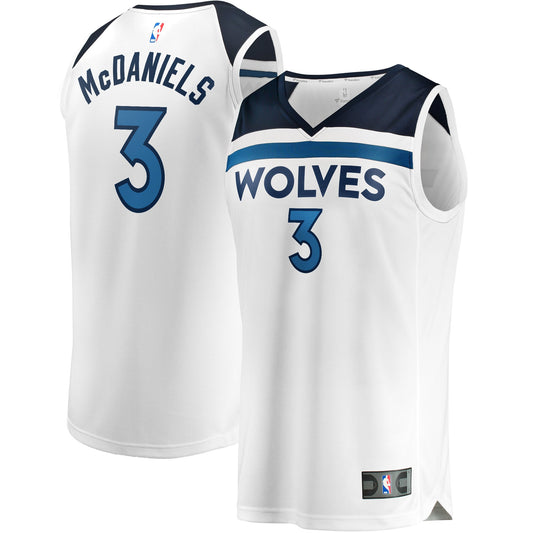 Men's Minnesota Timberwolves Jaden McDaniels Fanatics White product image 1