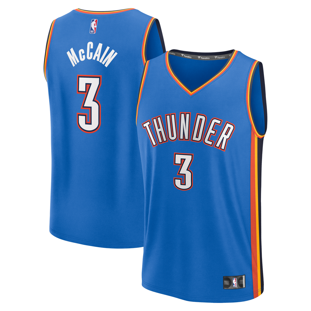 Men's Oklahoma City Thunder Jared McCain Fanatics Blue Fast product image 1