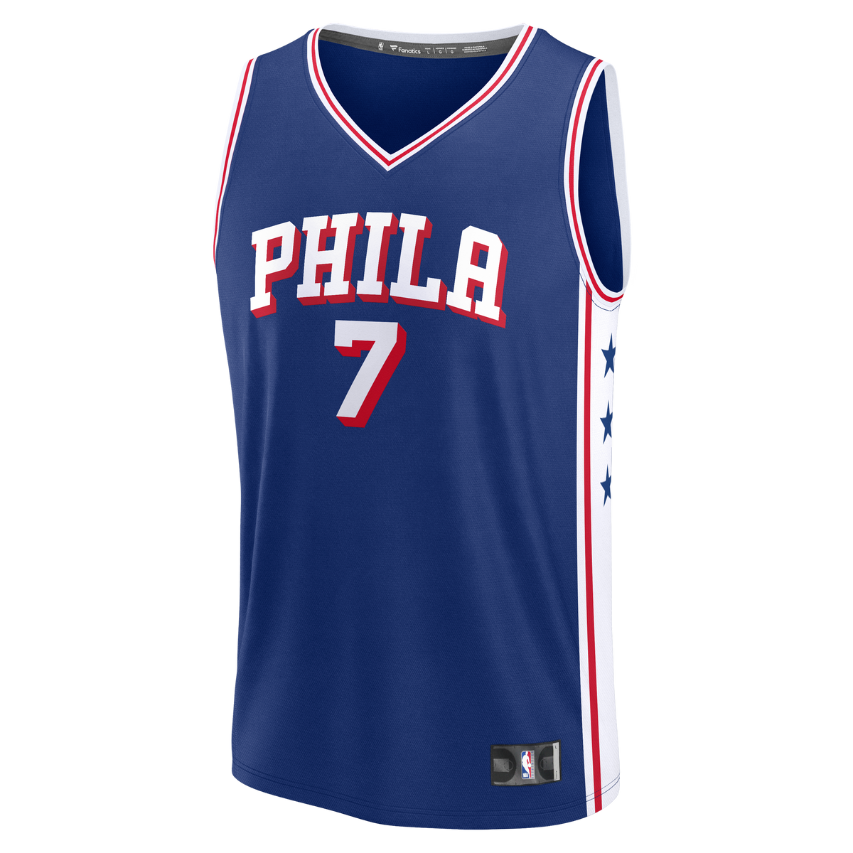 Men's Philadelphia 76ers Jaylen Brown Fanatics Royal Fast product image 3