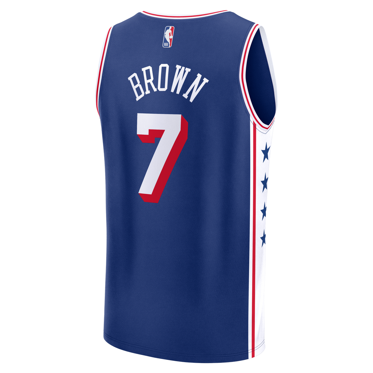 Men's Philadelphia 76ers Jaylen Brown Fanatics Royal Fast product image 4