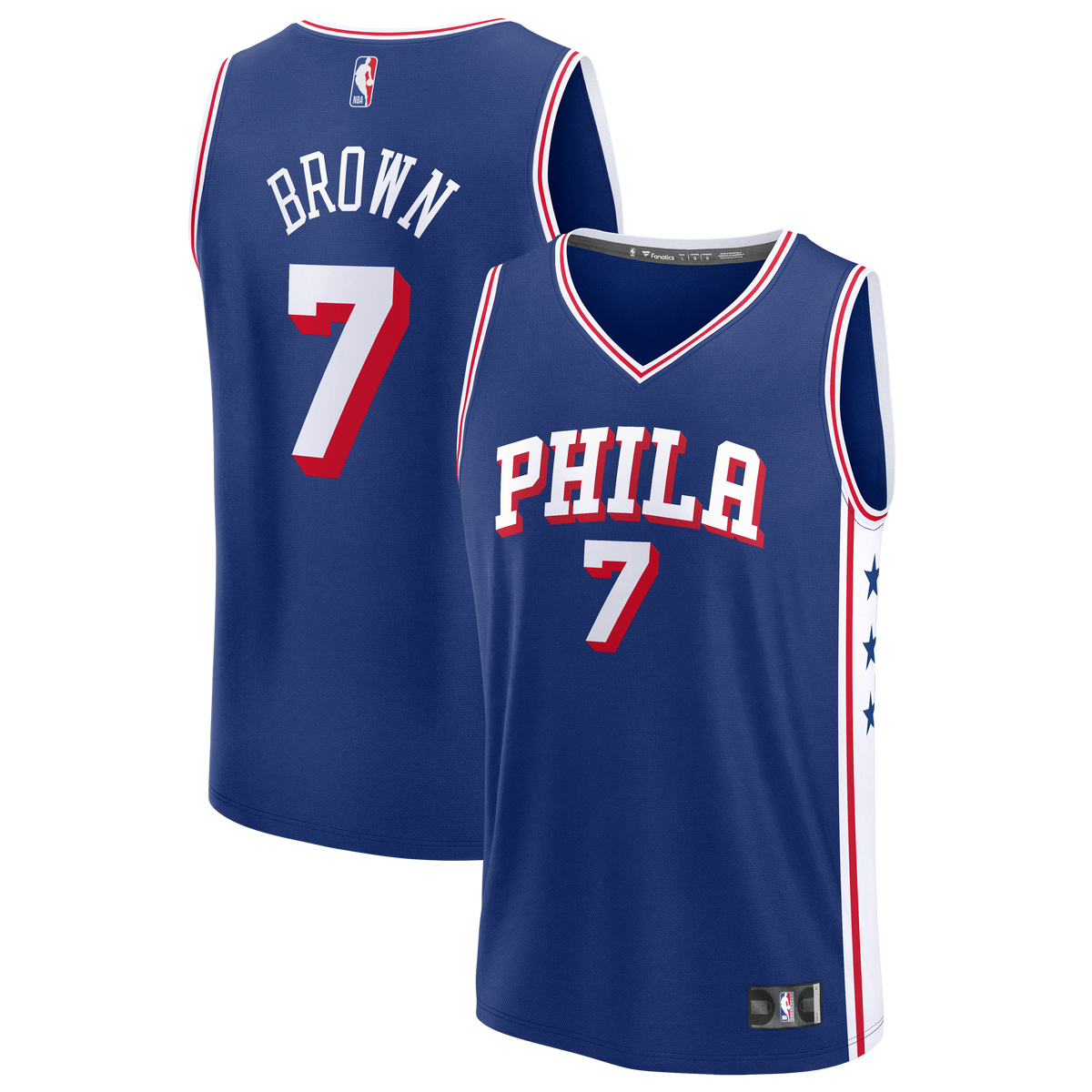 Men's Philadelphia 76ers Jaylen Brown Fanatics Royal Fast product image 1