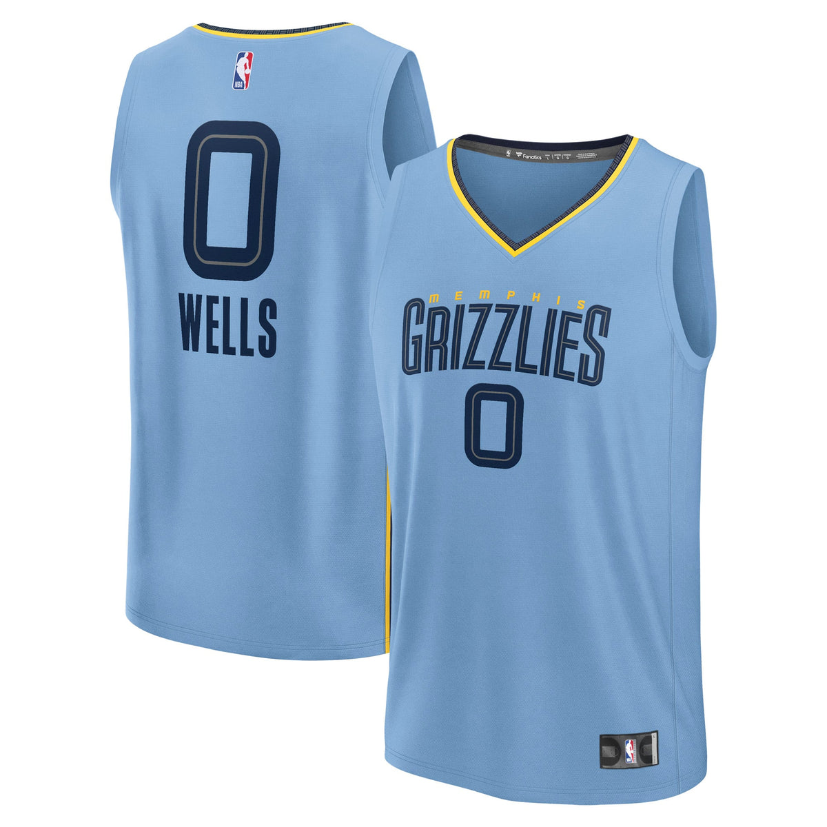 Men's Memphis Grizzlies Jaylen Wells Fanatics Light Blue product image 1