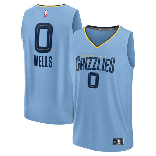 Men's Memphis Grizzlies Jaylen Wells Fanatics Light Blue product image 1
