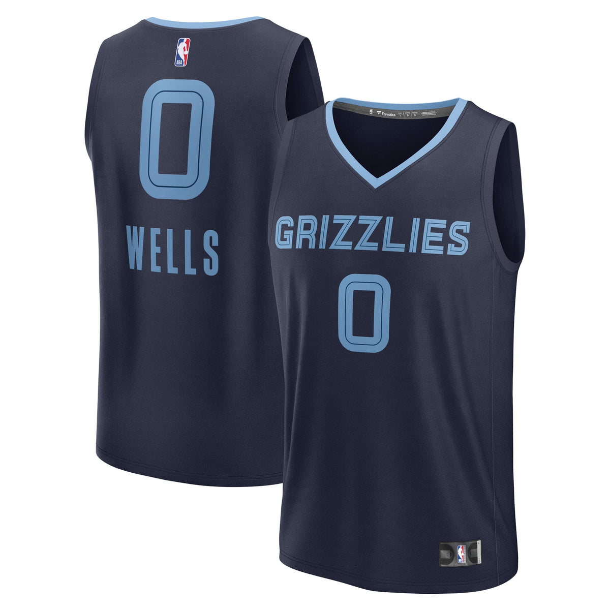 Men's Memphis Grizzlies Jaylen Wells Fanatics Navy Fast product image 1