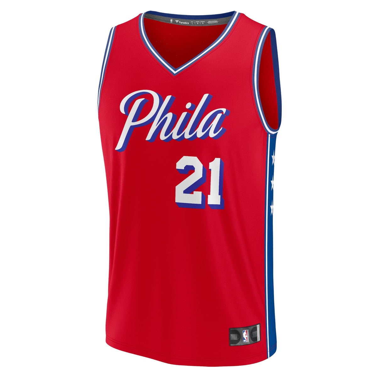 Men's Philadelphia 76ers Joel Embiid Fanatics Red Fast product image 3