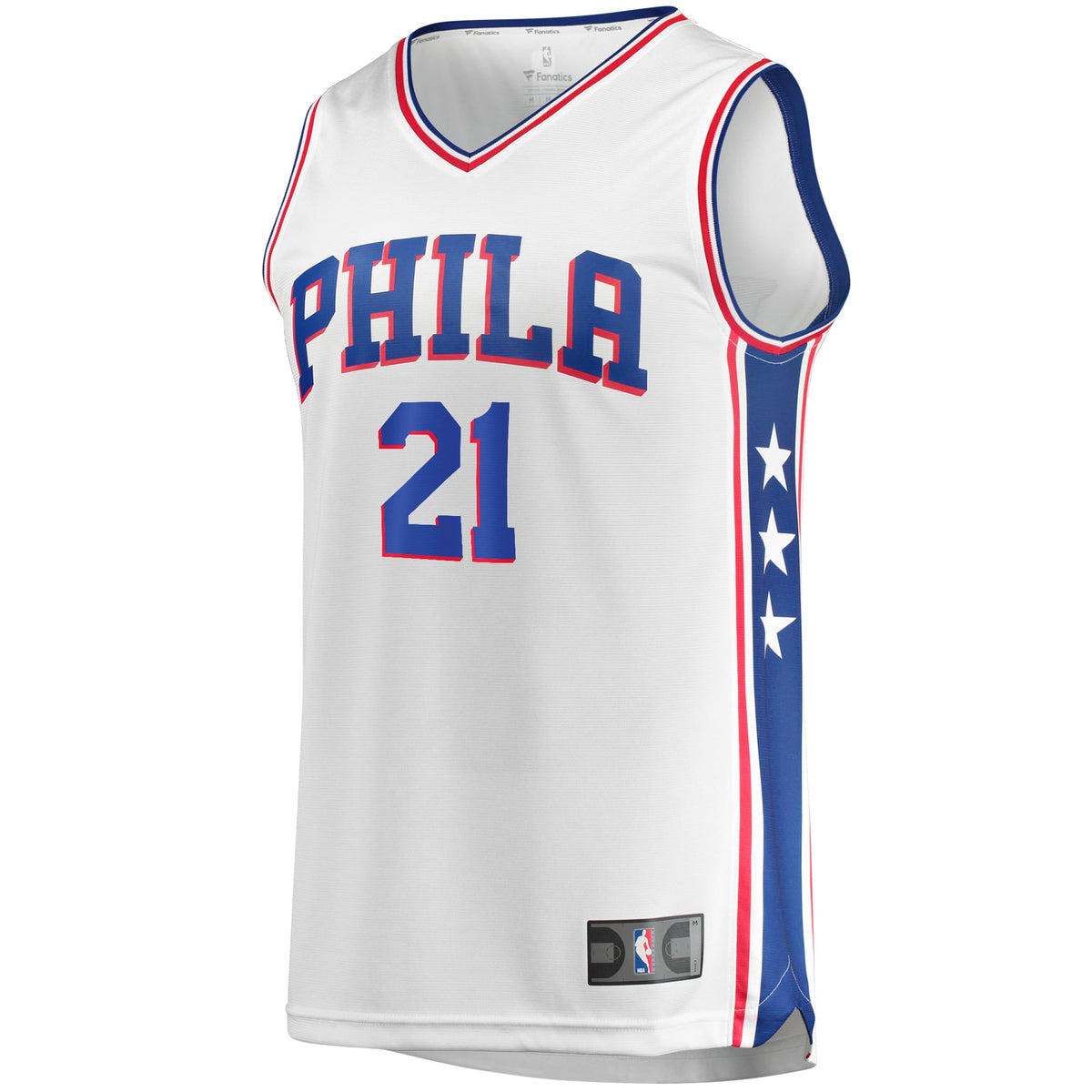 Men's Philadelphia 76ers Joel Embiid Fanatics White Replica product image 3