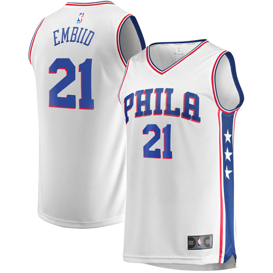 Men's Philadelphia 76ers Joel Embiid Fanatics White Replica product image 1