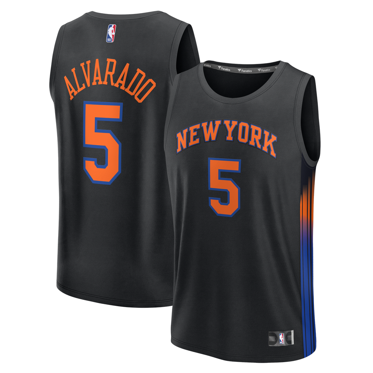 Men's New York Knicks Jose Alvarado Fanatics Black Fast product image 2