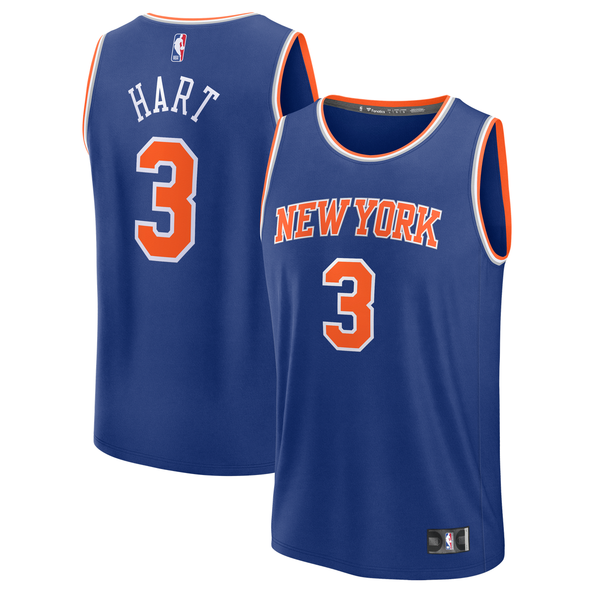 Men's New York Knicks Josh Hart Fanatics Blue Fast Break product image 2