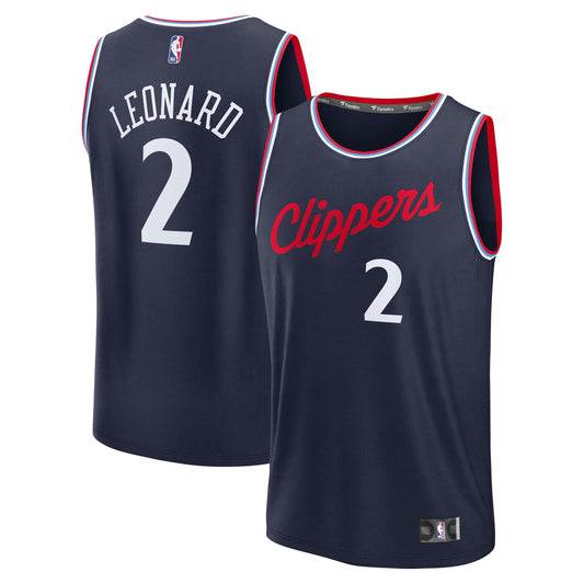 Men's LA Clippers Kawhi Leonard Fanatics Navy Fast Break product image 1