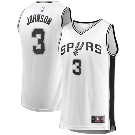 Men's San Antonio Spurs Keldon Johnson Fanatics White Fast product image 1