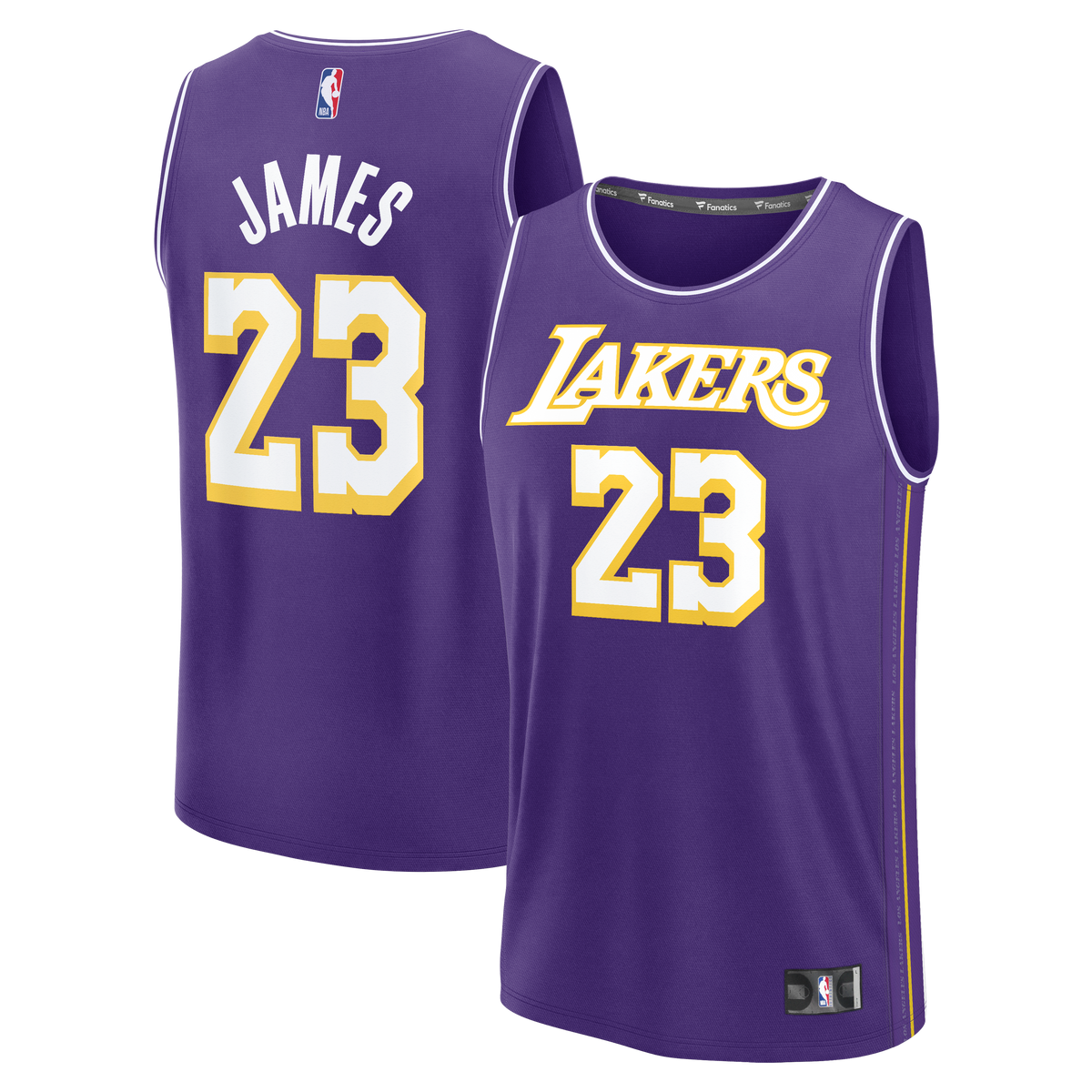 Men's Los Angeles Lakers LeBron James Fanatics Purple Fast product image 2