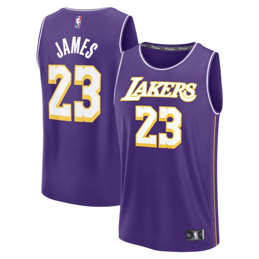 Men's Los Angeles Lakers LeBron James Fanatics Purple Fast product image 1