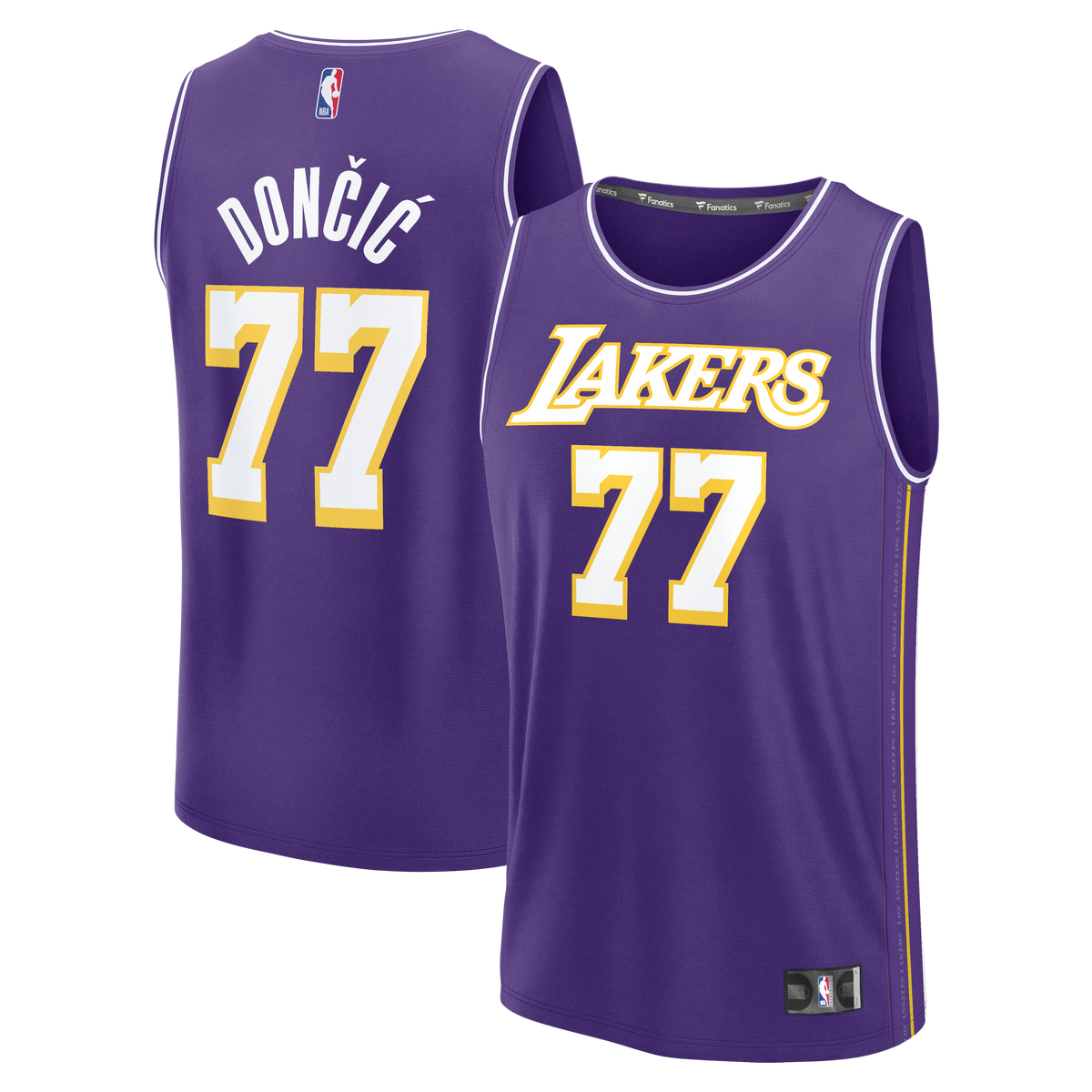 Men's Los Angeles Lakers Luka Dončić Fanatics Purple Fast product image 2